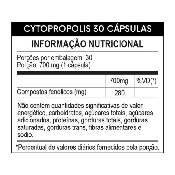 Própolis Verde Cytopropolis 30 cápsulas 700mg - Imagem 2