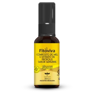 Spray de Mel e Própolis - Sabor Gengibre 30ml